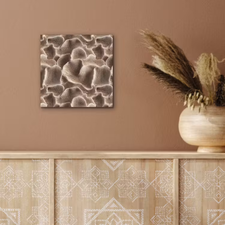 Waaiervorm - Beige - Vezel textuur aluminium wit klein 46 -sfeer4