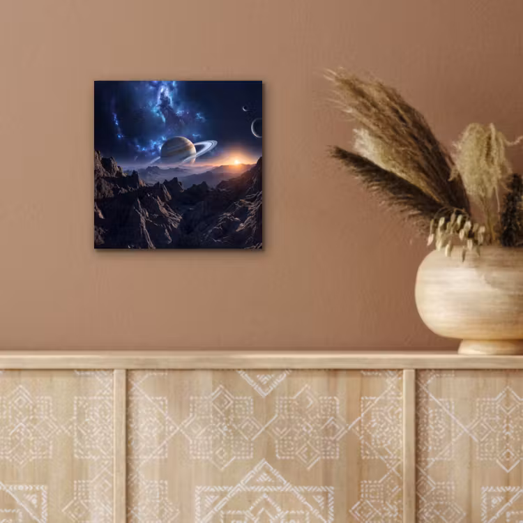 Fantasy - Kosmos - Landschap aluminium wit klein -sfeer4