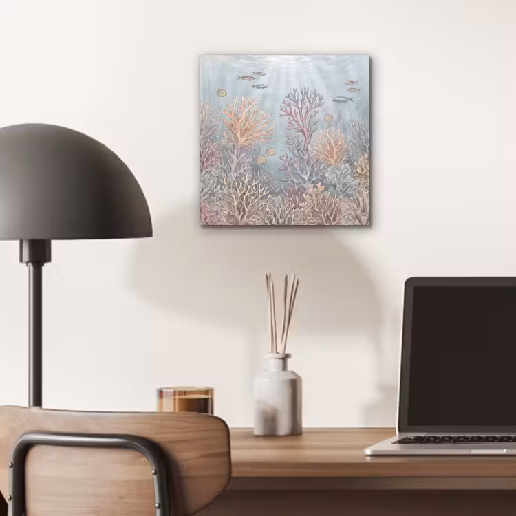 Vis - Koraal - Oceaan - Illustratie - Onderwater aluminium wit klein -sfeer5