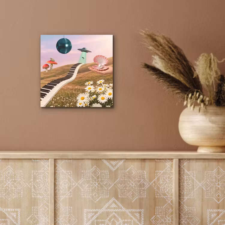 aluminium wall art - Fish - Nature - Abstract - Vis - Natuur - Abstract aluminium wit klein