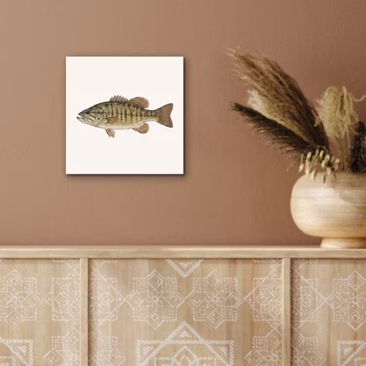 Vissen - Natuur - Vintage aluminium wit klein -sfeer4
