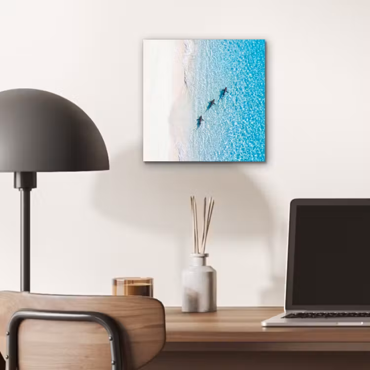 Vis - Oceaan - Strand - Turquoise - Natuur aluminium wit klein -sfeer5
