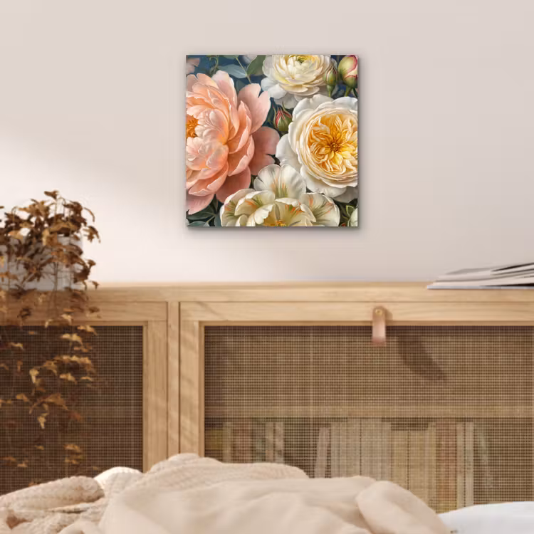 Bloemen - Boeket - Natuur - Klassiek - Kleurrijk aluminium wit klein -sfeer3