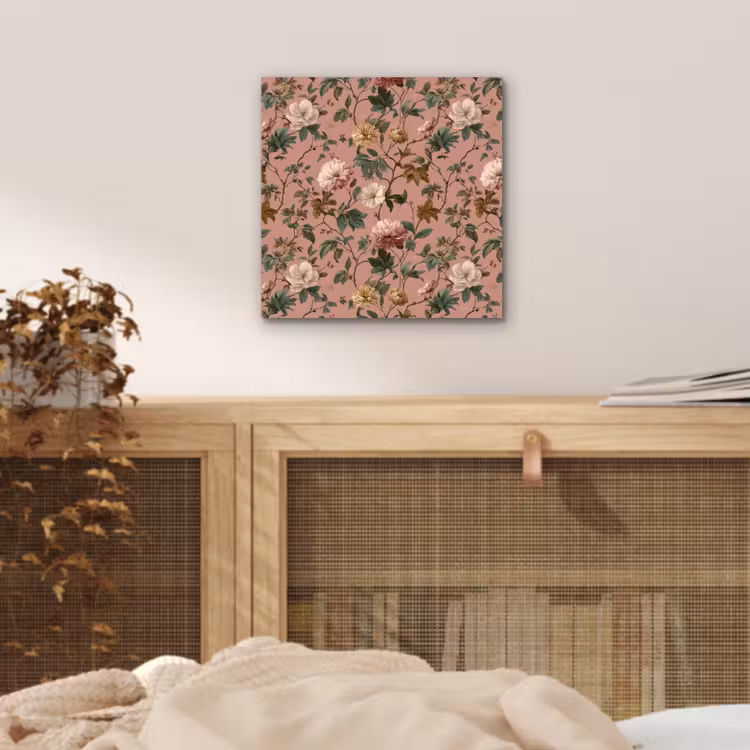 Bloemen - Klassiek - Roze aluminium wit klein 46 -sfeer3