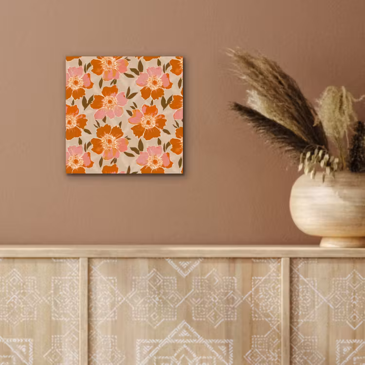 Bloemen - Motief - Retro aluminium wit klein 46 -sfeer4