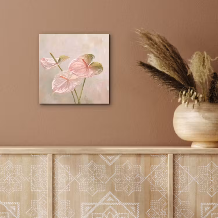 Bloemen - Pastel - Abstract - Natuur - Groen aluminium wit klein -sfeer4