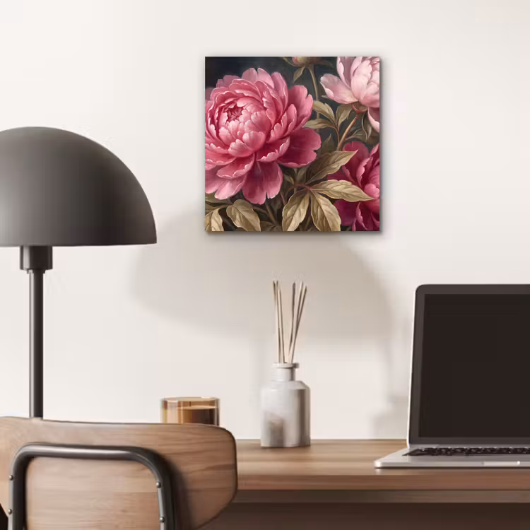 Bloemen - Roze - Klassiek - Natuur aluminium wit klein -sfeer5