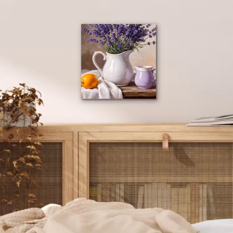 aluminium wall art - Flowers - Still Life - Purple - Bloemen - Stilleven - Paars aluminium wit klein