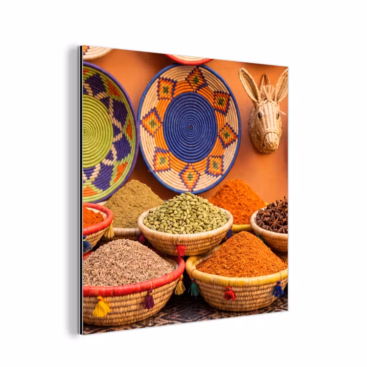 aluminium wall art - Food - Colorful - Culture - Eten - Kleurrijk - Cultuur aluminium wit klein