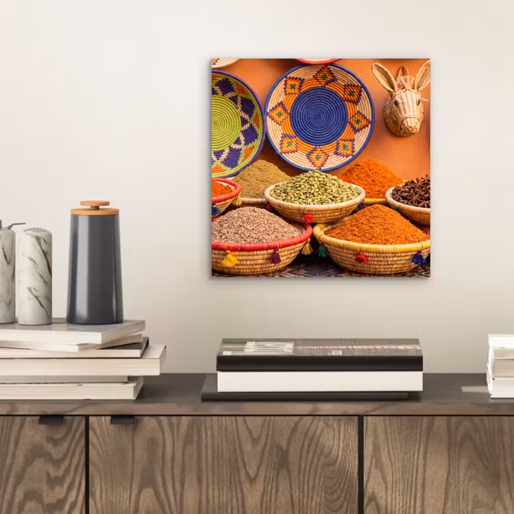 aluminium wall art - Food - Colorful - Culture - Eten - Kleurrijk - Cultuur aluminium wit klein