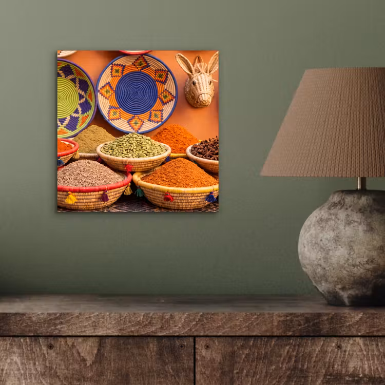 aluminium wall art - Food - Colorful - Culture - Eten - Kleurrijk - Cultuur aluminium wit klein