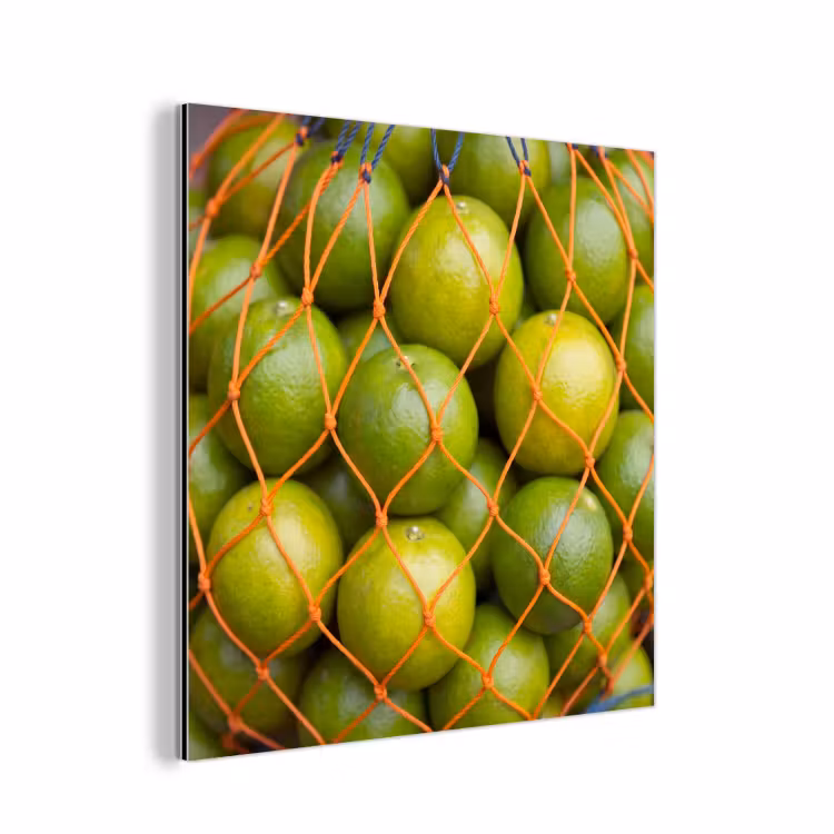 Eten - Net - Groen - Markt aluminium wit klein -3d