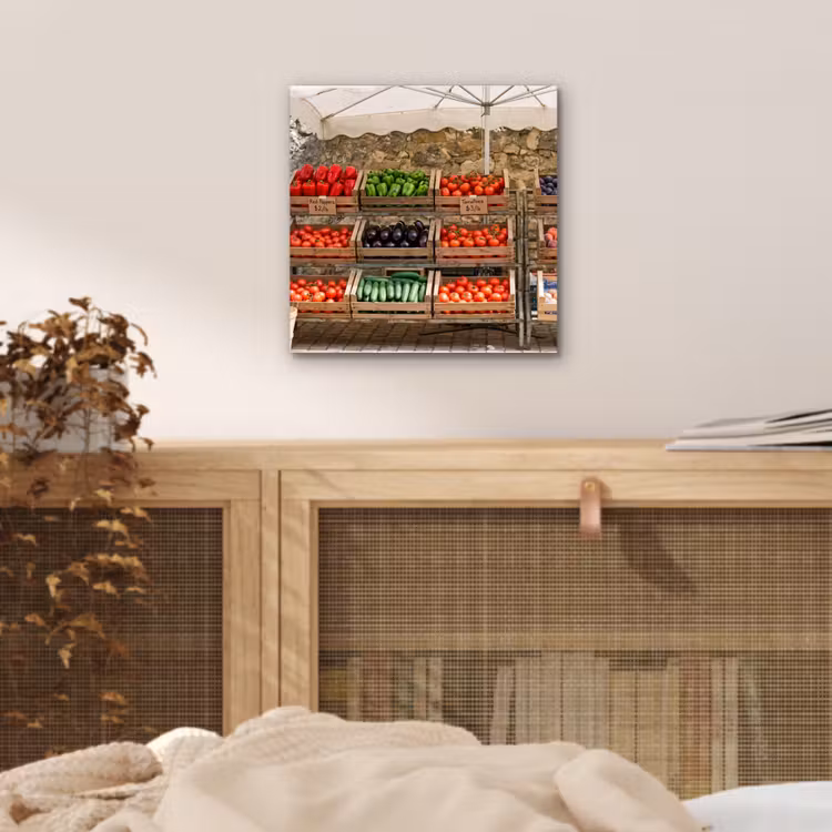 aluminium wall art - Food - Market - Fresh - Eten - Markt - Vers aluminium wit klein