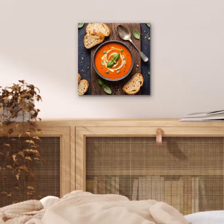 Eten - Soep - Basilicum - Rustiek - Rood aluminium wit klein -sfeer3