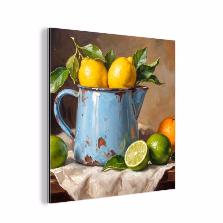 aluminium wall art - Food - Still Life - Classical - Eten - Stilleven - Klassiek aluminium wit klein