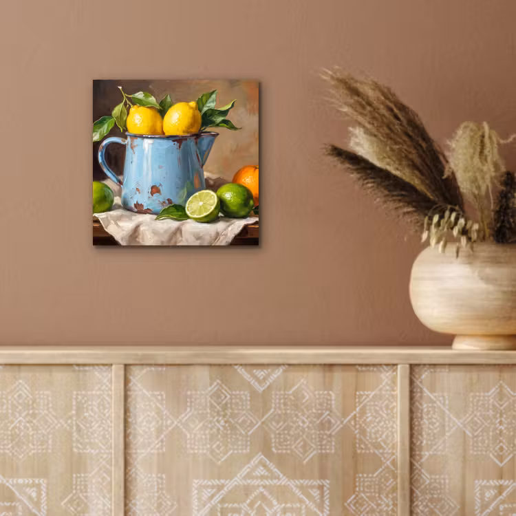 aluminium wall art - Food - Still Life - Classical - Eten - Stilleven - Klassiek aluminium wit klein