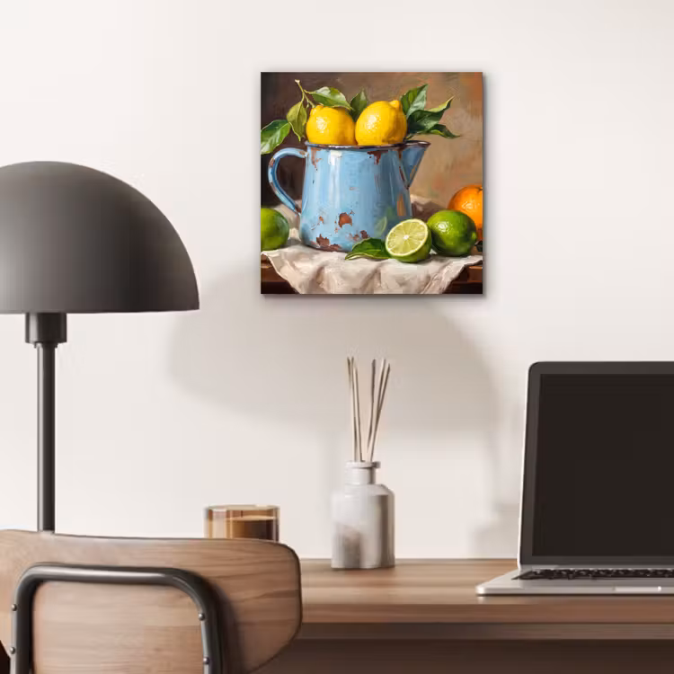 aluminium wall art - Food - Still Life - Classical - Eten - Stilleven - Klassiek aluminium wit klein