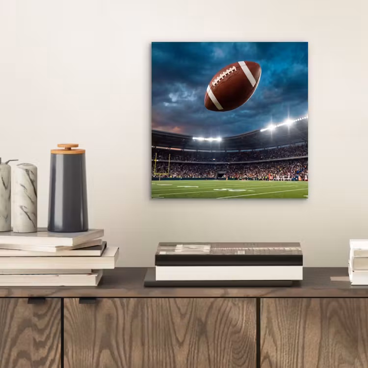 Football - Bal - Stadion - Sport aluminium wit klein -sfeer1