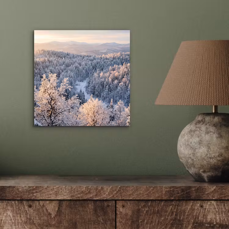 Bos - Bergen - Goud - Winter - Warm aluminium wit klein -sfeer2