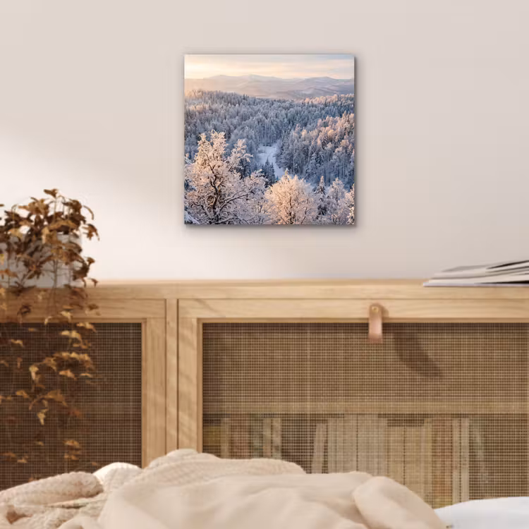 Bos - Bergen - Goud - Winter - Warm aluminium wit klein -sfeer3