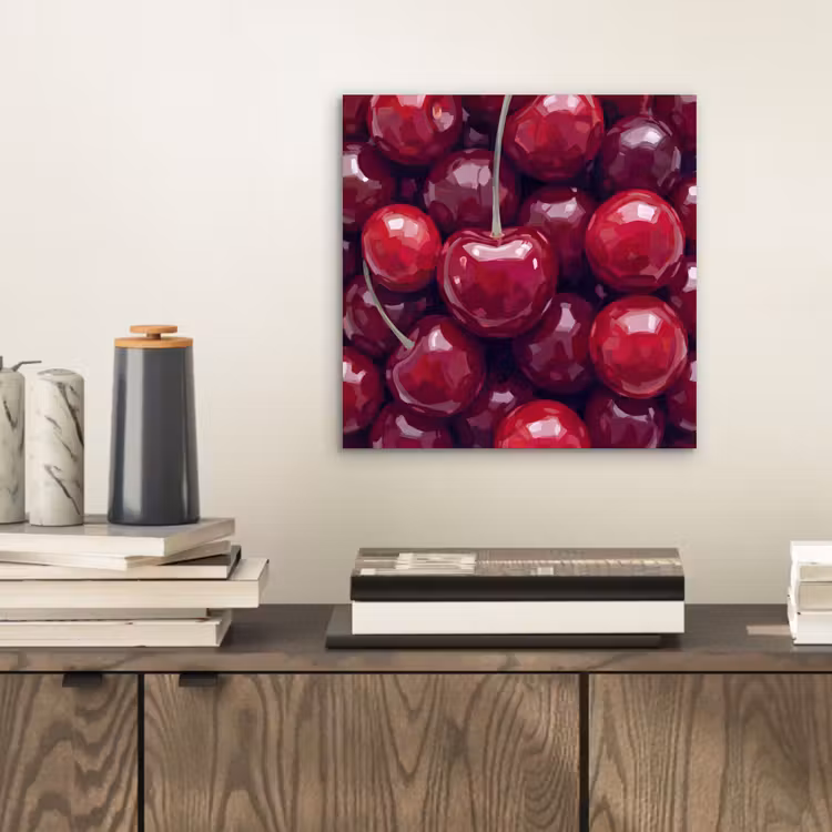 Fruit - Kersen - Eten - Modern - Rood aluminium wit klein -sfeer1