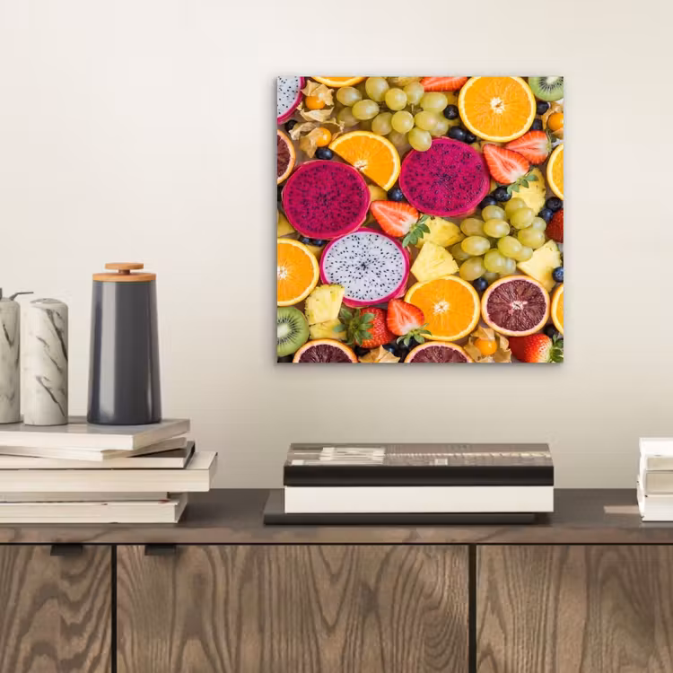 Fruit - Assortiment - Kleurrijk - Gezondheid aluminium wit klein -sfeer1