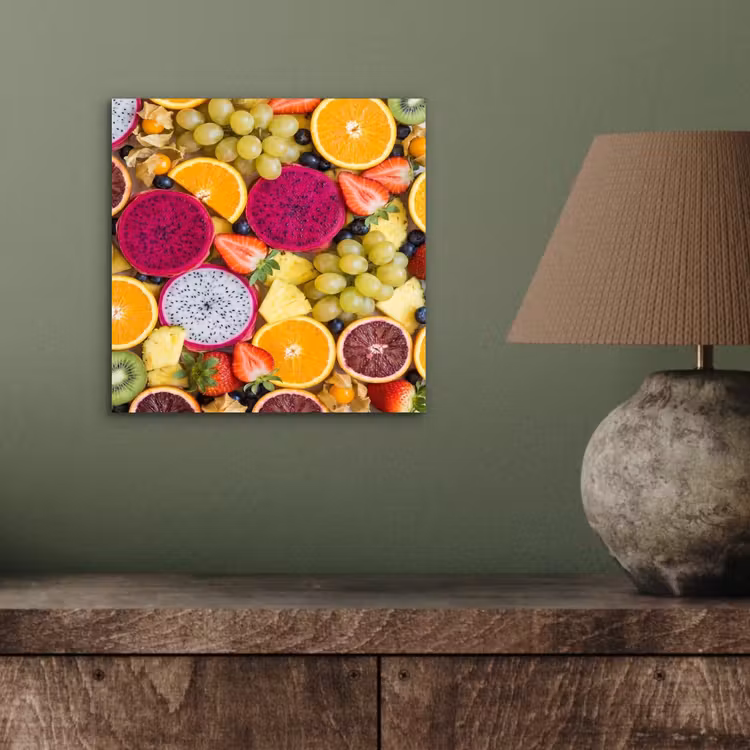 Fruit - Assortiment - Kleurrijk - Gezondheid aluminium wit klein -sfeer2