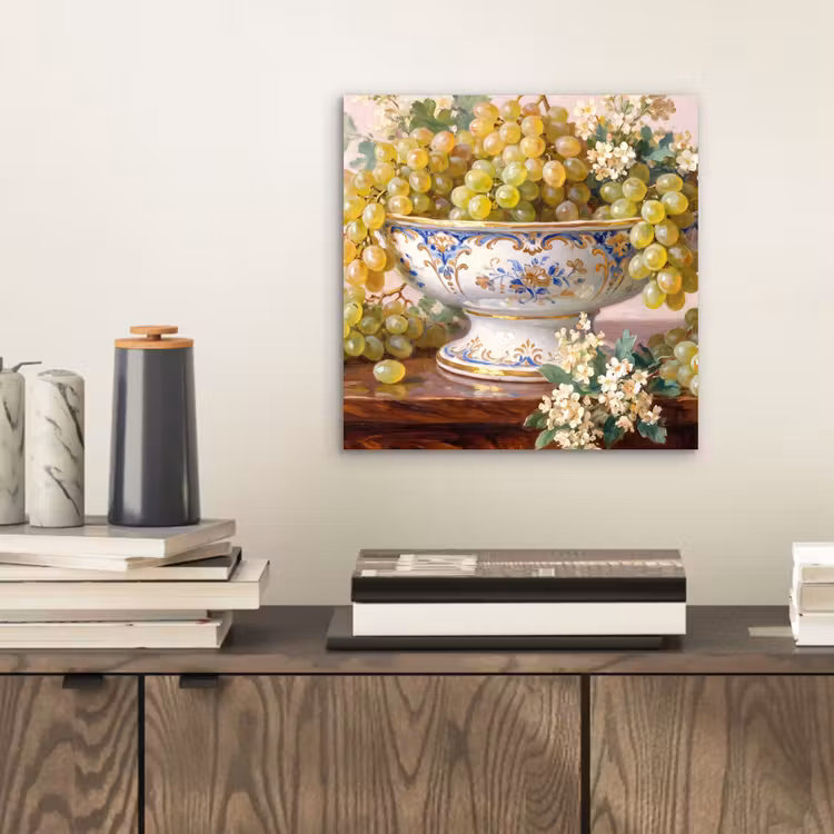 aluminium wall art - Fruit - Still Life - Classical - Fruit - Stilleven - Klassiek aluminium wit klein