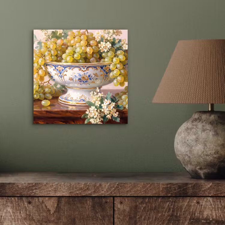 aluminium wall art - Fruit - Still Life - Classical - Fruit - Stilleven - Klassiek aluminium wit klein