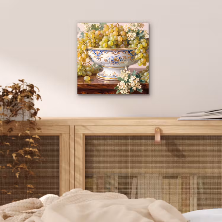 aluminium wall art - Fruit - Still Life - Classical - Fruit - Stilleven - Klassiek aluminium wit klein