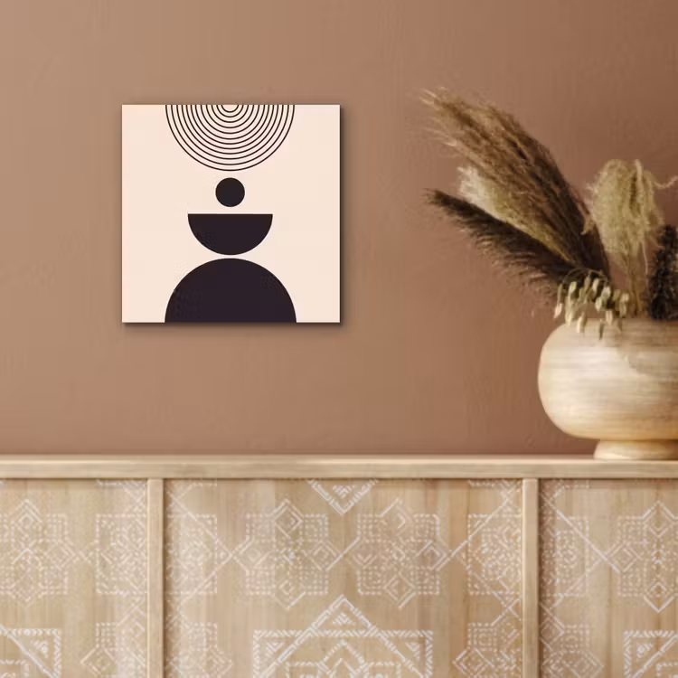 aluminium wall art - Geometric Balance - Art - Geometrische balans - Kunst aluminium wit klein