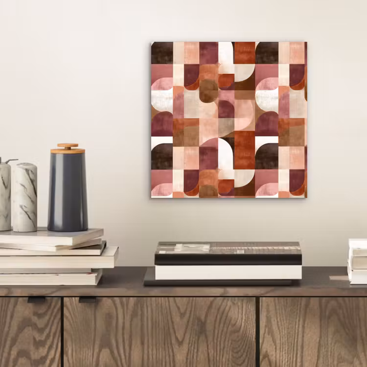 Geometrie - Modern - Retro aluminium wit klein 46 -sfeer1