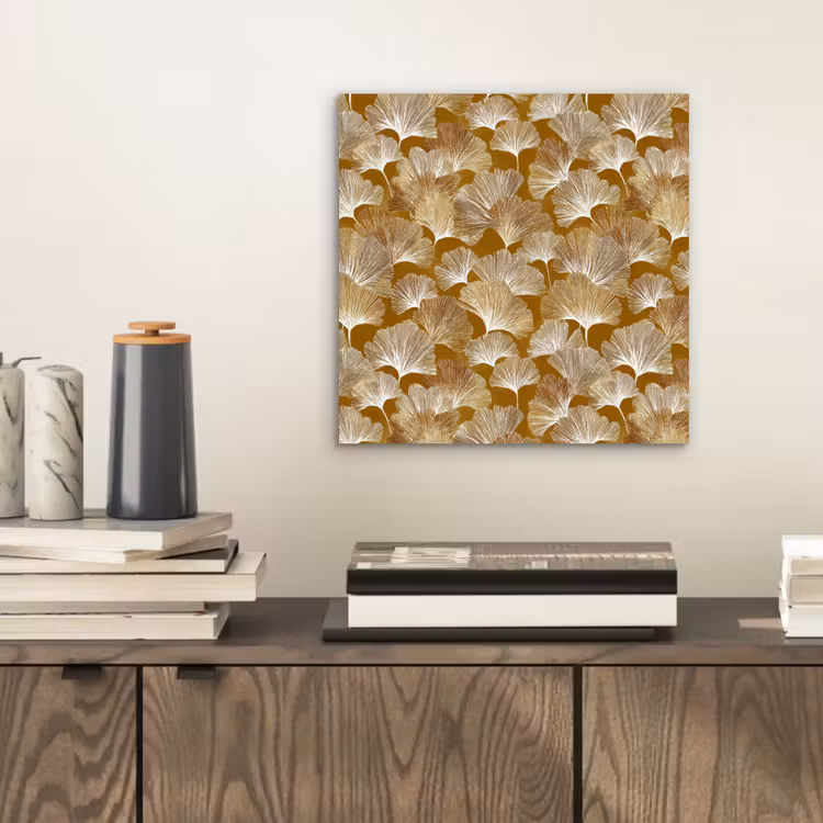 Ginkgo - Bladeren - Goud aluminium wit klein 46 -sfeer1