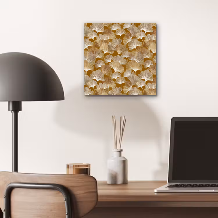 Ginkgo - Bladeren - Goud aluminium wit klein 46 -sfeer5