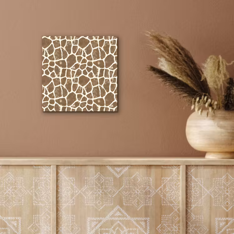 Giraf - Klassiek - Bruin aluminium wit klein 46 -sfeer4