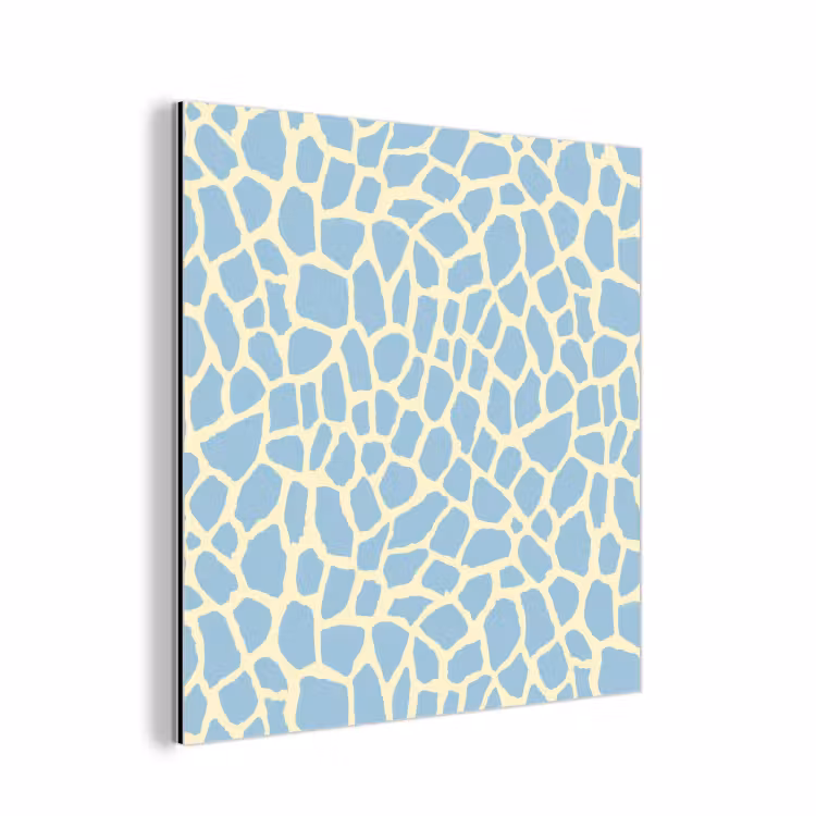 Giraf - Modern - Blauw aluminium wit klein 46 -3d