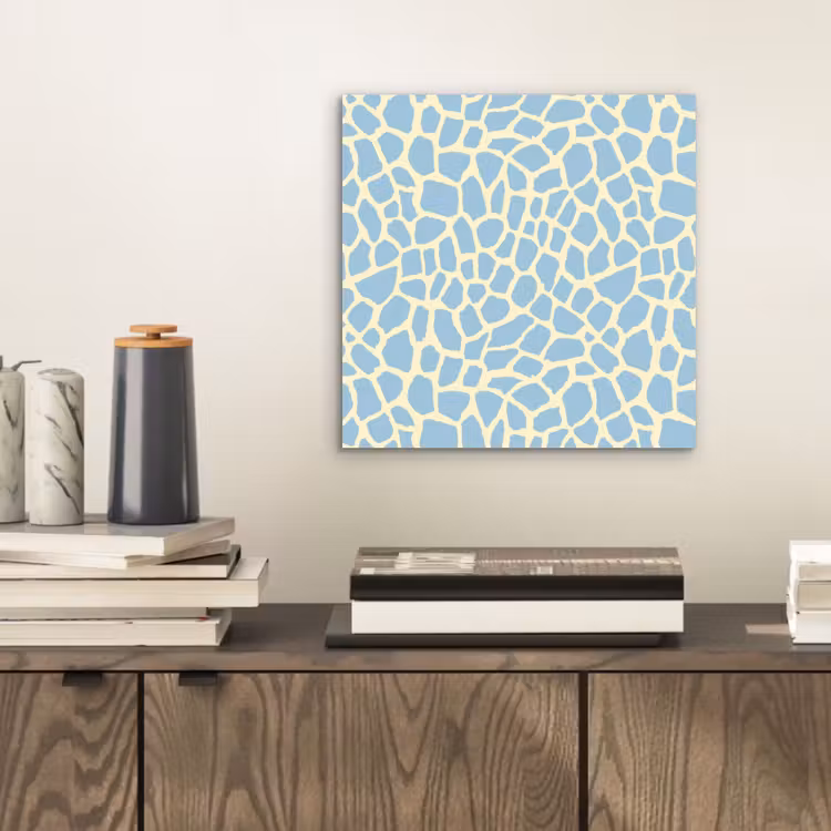 Giraf - Modern - Blauw aluminium wit klein 46 -sfeer1