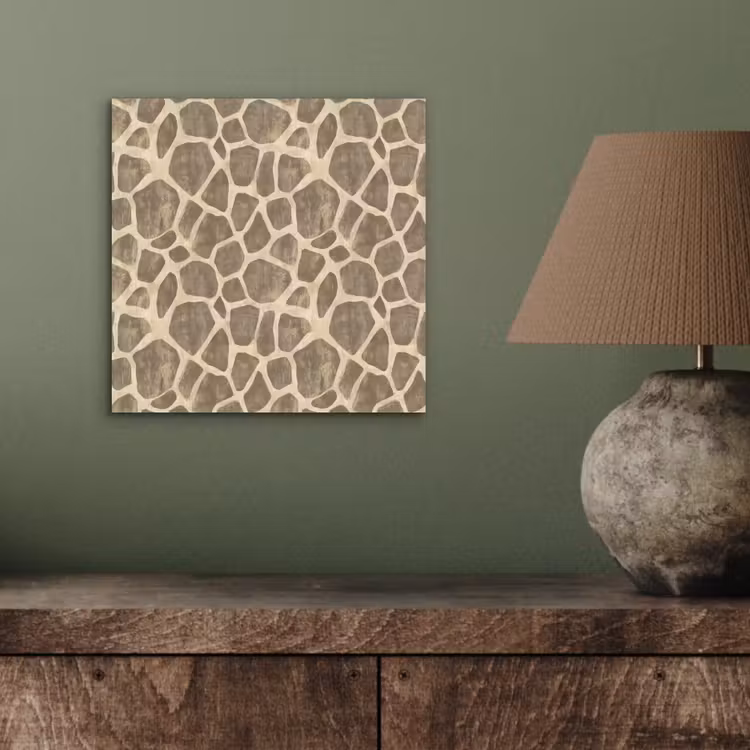 Giraf - Patroon - Beige - Bruin aluminium wit klein 46 -sfeer2