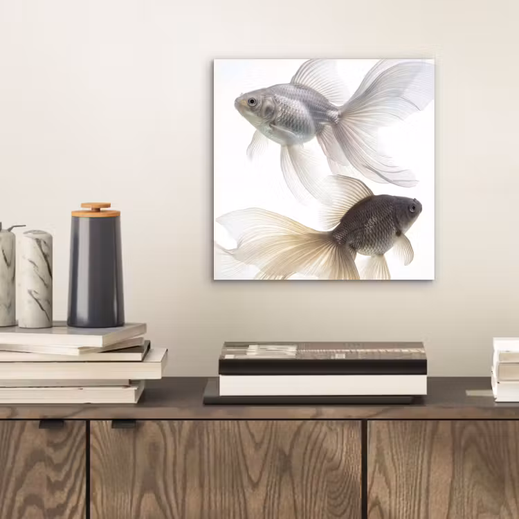 Goudvissen - Modern - Wit aluminium wit klein -sfeer1