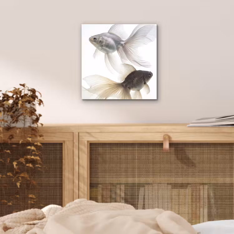 Goudvissen - Modern - Wit aluminium wit klein -sfeer3