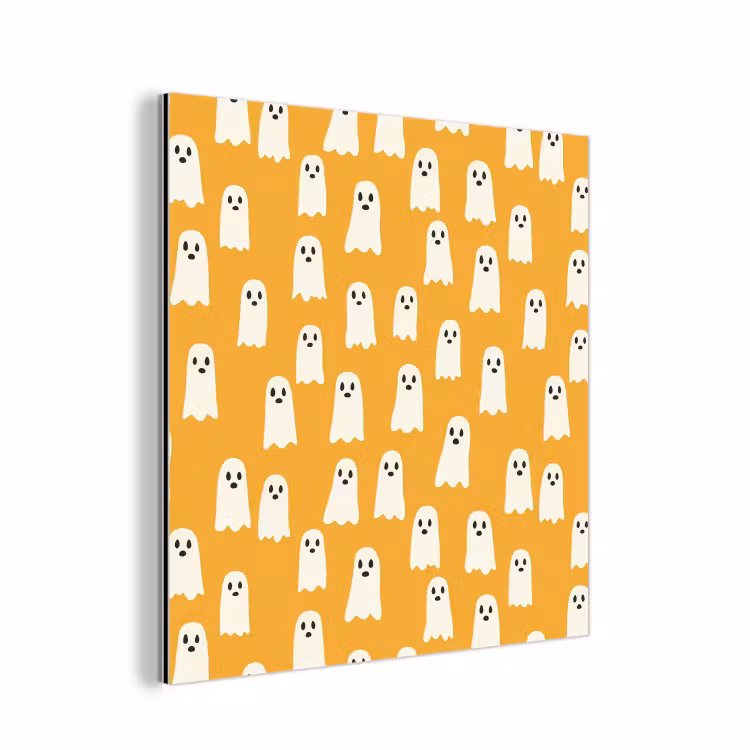 Halloween - Spookjes - Oker aluminium wit klein 46 -3d