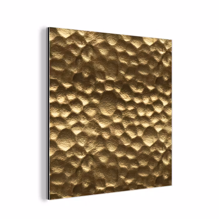 Gehamerd - Reliëf - Textuur - Bronsgoud aluminium wit klein 46 -3d