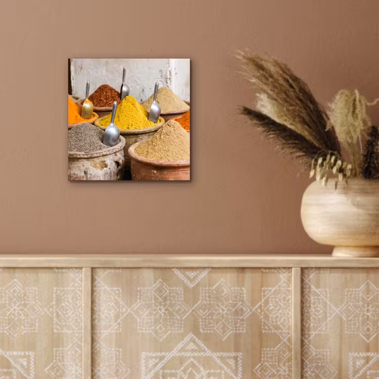aluminium wall art - Herbs - Jars - Asian - Kruiden - Potten - Oosters aluminium wit klein