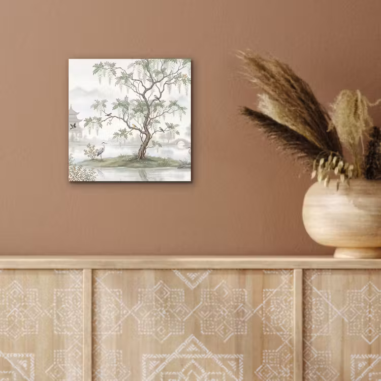 Reiger - Landschap - Groen aluminium wit klein -sfeer4