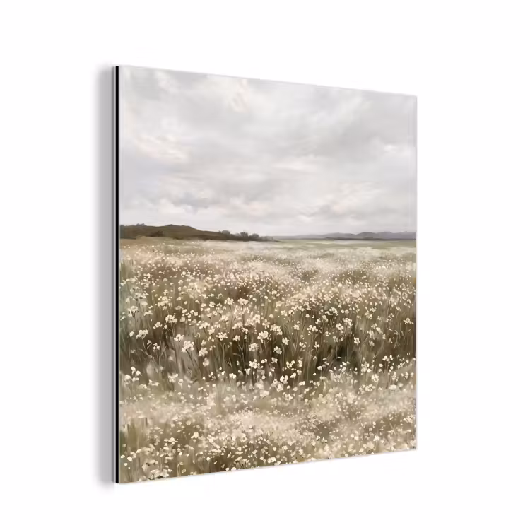 Illustratie - Landschap - Wit aluminium wit klein -3d
