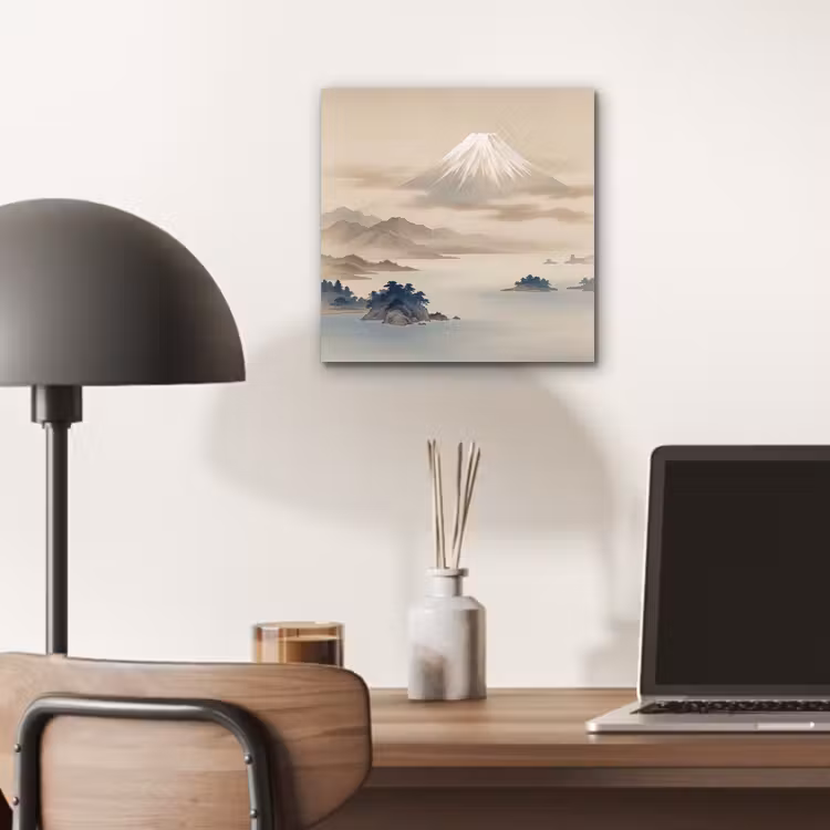 Japans - Landschap - Beige aluminium wit klein -sfeer5