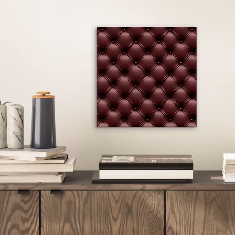 Leer - Patroon - Bordeaux aluminium wit klein 46 -sfeer1