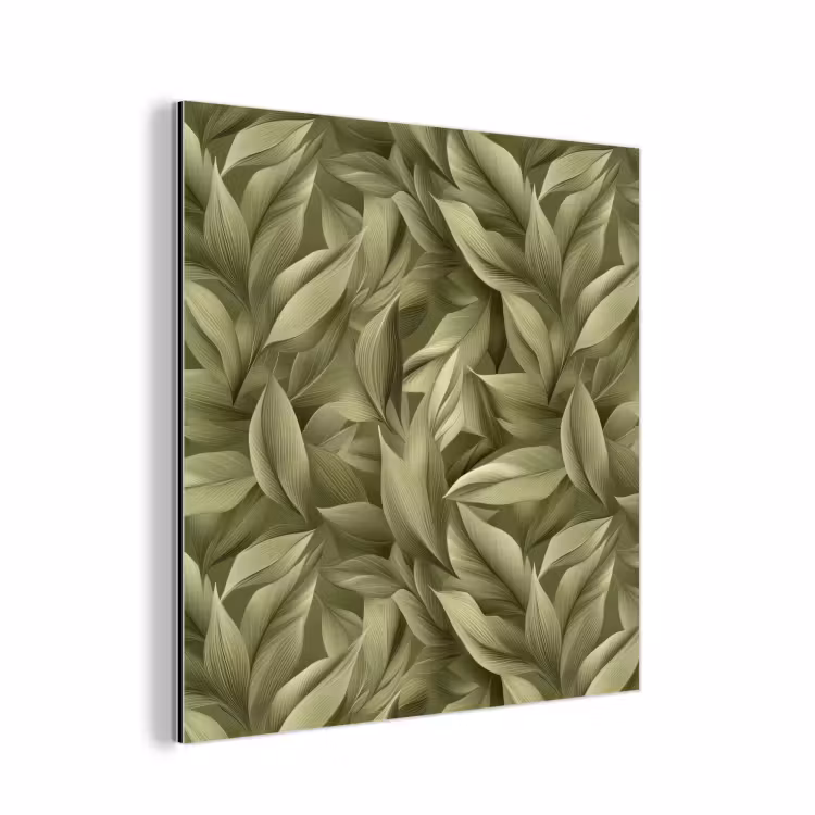 Bladeren - Modern - Groen aluminium wit klein 46 -3d