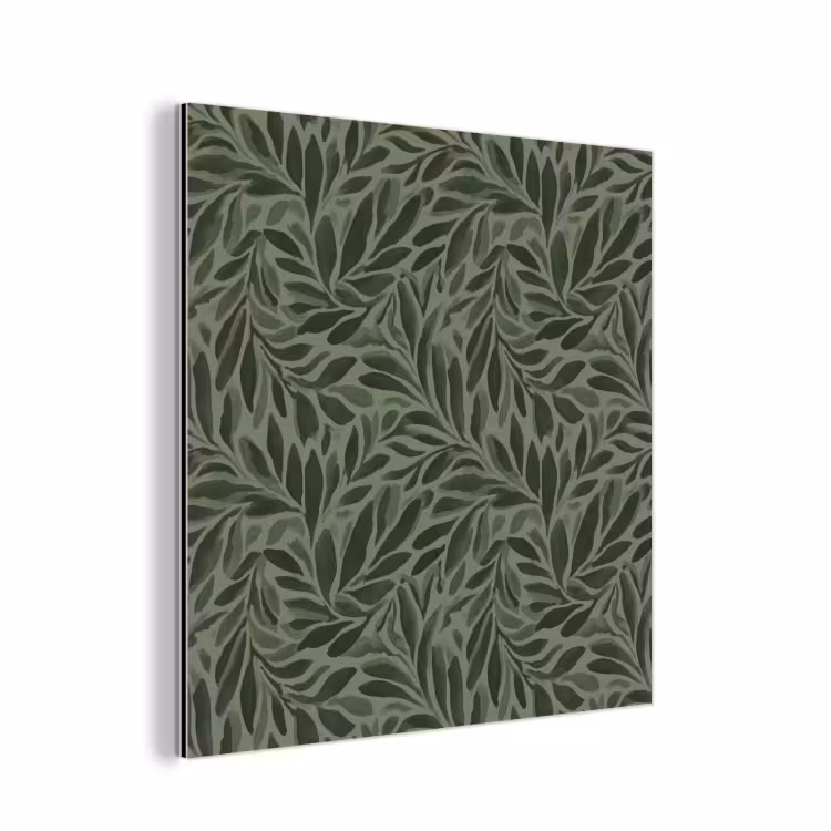 Bladeren - Organisch - Groen aluminium wit klein 46 -3d