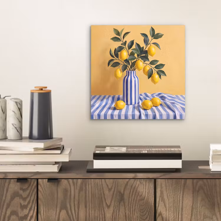 aluminium wall art - Lemon - Still Life - Modern - Citroen - Stilleven - Modern aluminium wit klein